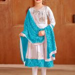 White Nasheen Gown & Dupatta