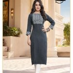 Elegant Embroided Viscose kurti