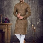 Festive Men's Kurta Pajama Set