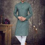 Festive Men's Kurta Pajama Set