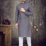 Festive Men's Kurta Pajama Set
