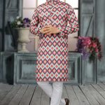 Men's Digital Printed Kurta Pajama Set