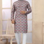 Men's Digital Printed Kurta Pajama Set