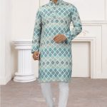 Men's Digital Printed Kurta Pajama Set