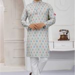 Men's Digital Pattern kurta Pajama Set