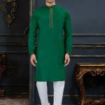 Men Embroidered Kurta With Churidar