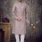 Men Embroidered Kurta With Churidar