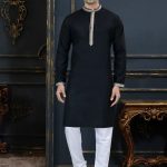 Men Embroidered Kurta With Churidar