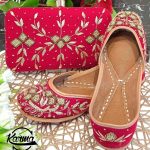 Punjabi Fancy Jutti & Handbag Set