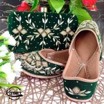 Punjabi Fancy Jutti & Handbag Set