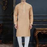 Men Embroidered Kurta With Churidar