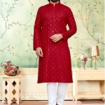 Lucknowi Mirror Kurta with Churidar