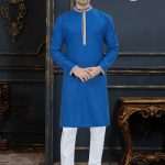 Men Embroidered Kurta With Churidar