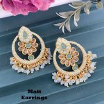 Crystal Pearl Earring Set