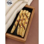 Traditional Gold Fancy Bangle Set
